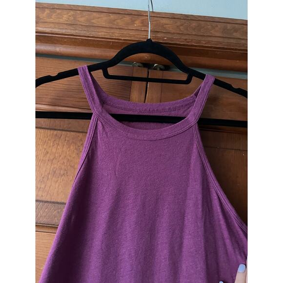 Abercrombie & Fitch Women's Linen Blend High Neck Tank Top Purple Size S - Picture 4 of 8